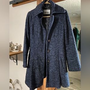 Guess wool dress coat with scarf